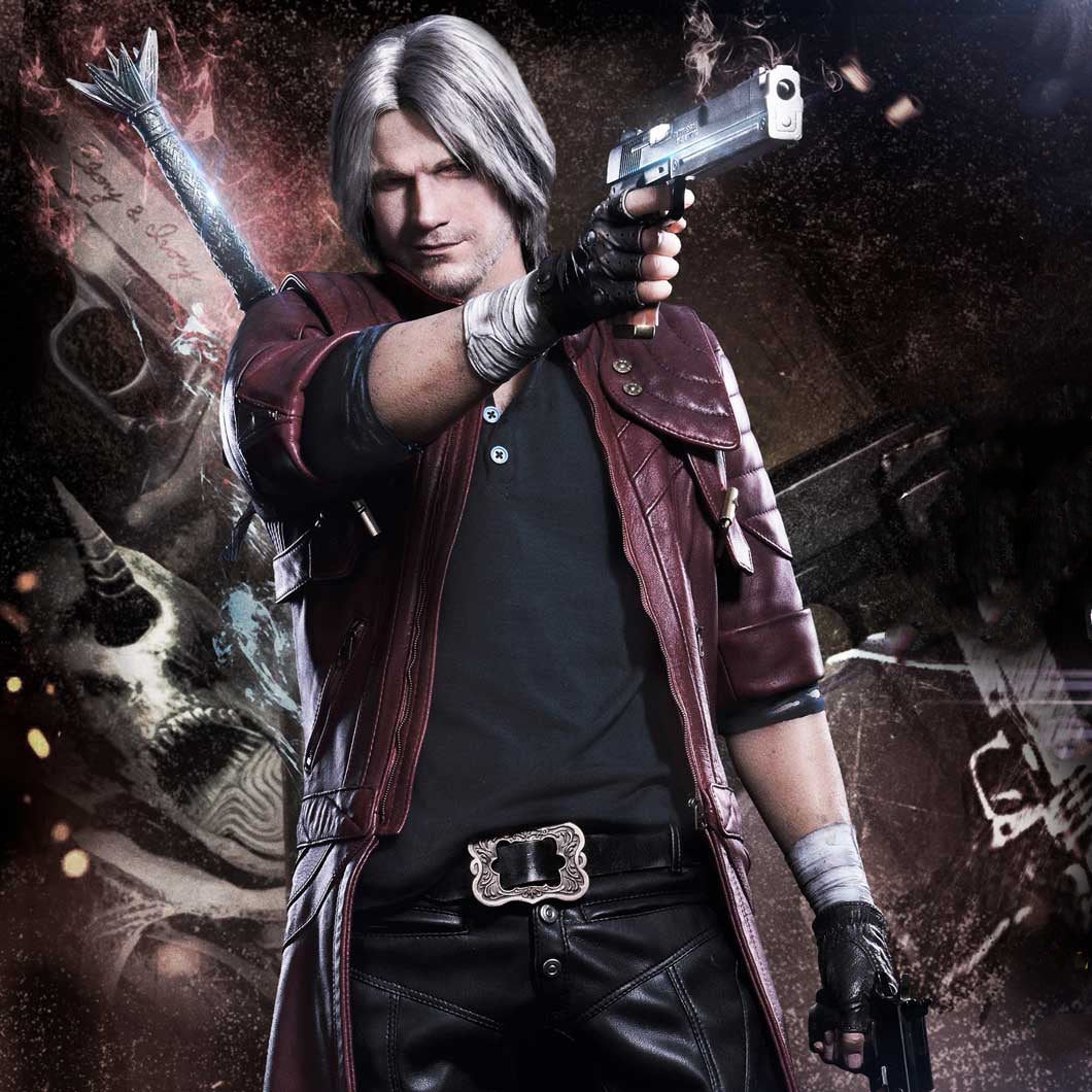 Dante from devil may cry 5 by the eiffel tower